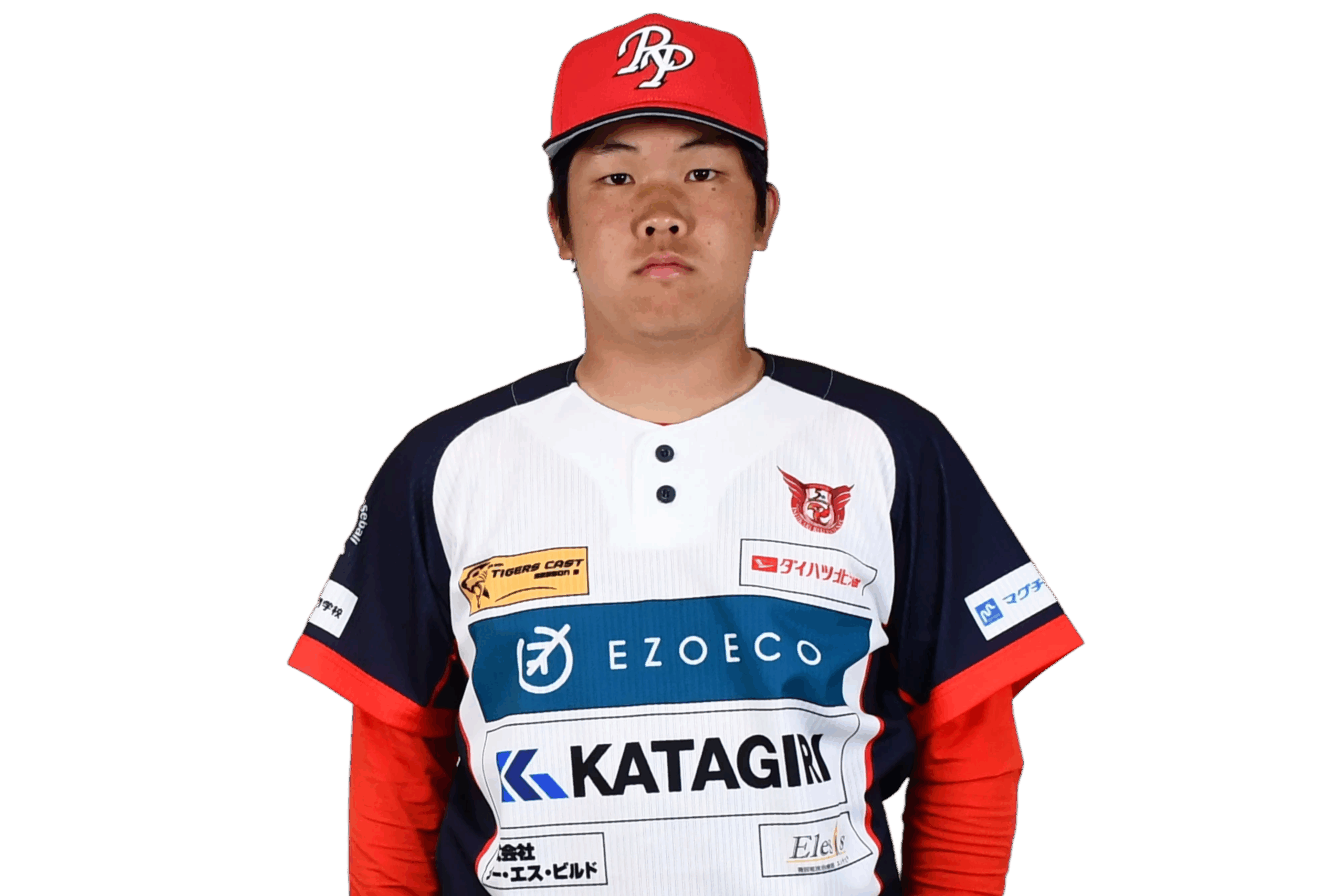 背番号2の三好　大地選手がユニフォーム姿で正面を向いている